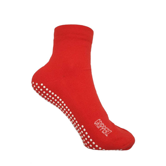 Gripperz non-slip maxi hospital socks in red