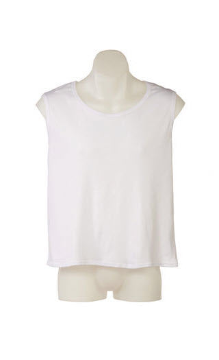 Men's singlet vest in white