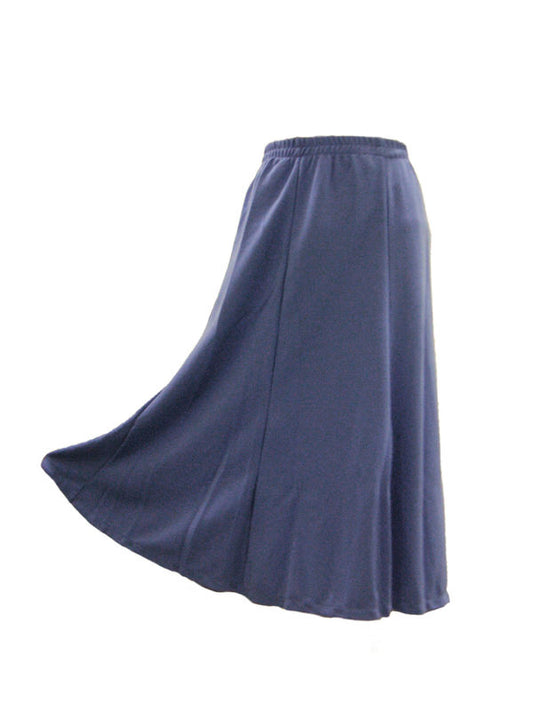 Blue flared skirt