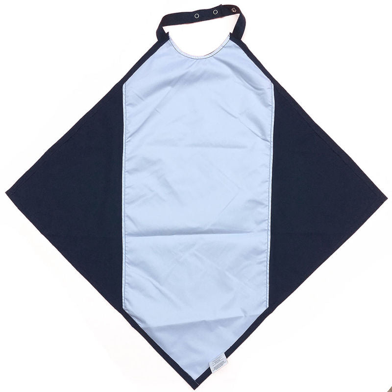 Reverse side of napkin-style clothing protector