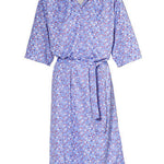 Short-sleeved summer dress with tie belt