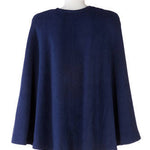 Long daywear polar fleece poncho - view from back