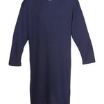 Men's long-sleeved nightshirt in navy