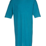 Men's short-sleeved nightshirt shown in azure