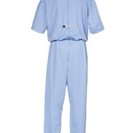 Women's nighttime sundowner 'dementia' suit. The back view shows the long zip for easy dressing and assisted undressing