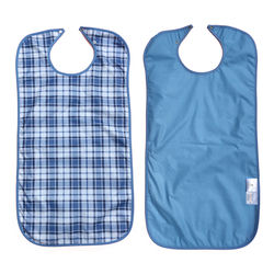 Scottish Blue Waterproof Adult Bib / Clothing Protector